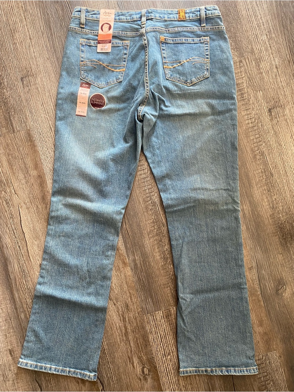 Aura Light Blue Instantly Slimming Jeans - Picture 3 of 8